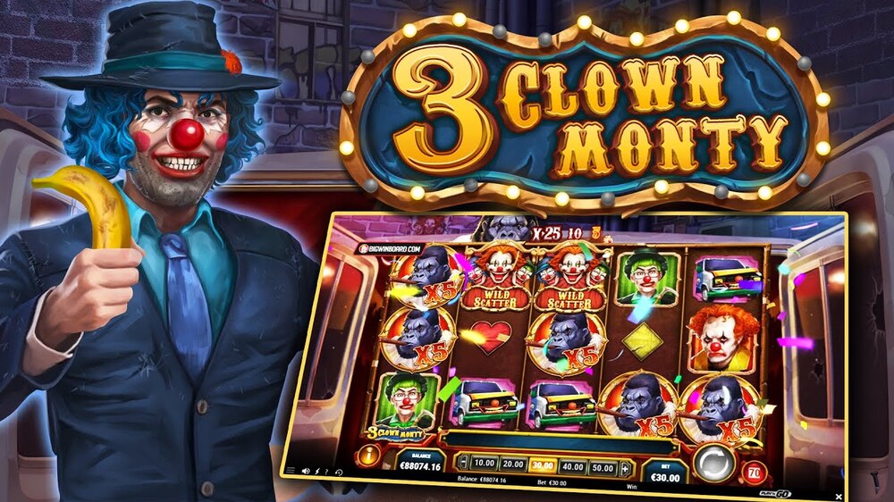 Revisión de la tragamonedas 3 Clown Monty