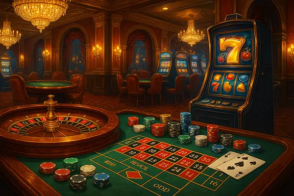 scène de casino réaliste