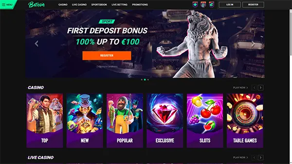 Betinia registration form