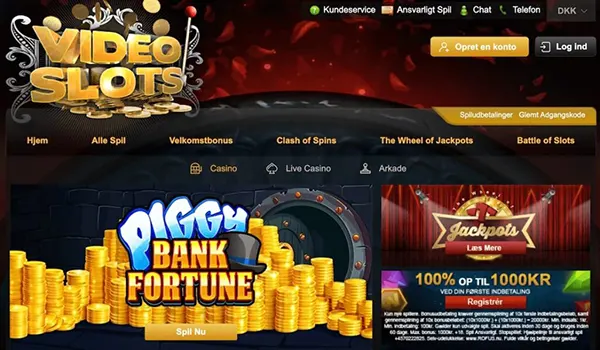 Lobby casinò Videoslots